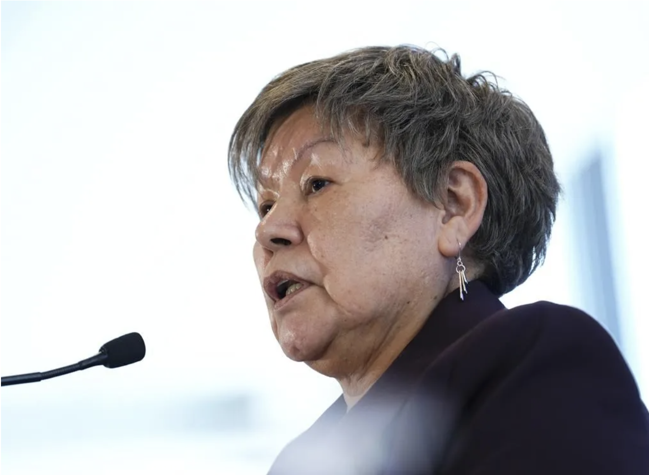 Photo: Eva Clayton, president, Nisga'a Lisims Government